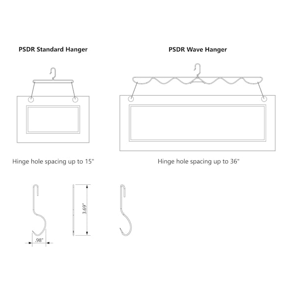 Hinge Hooks, 100PK